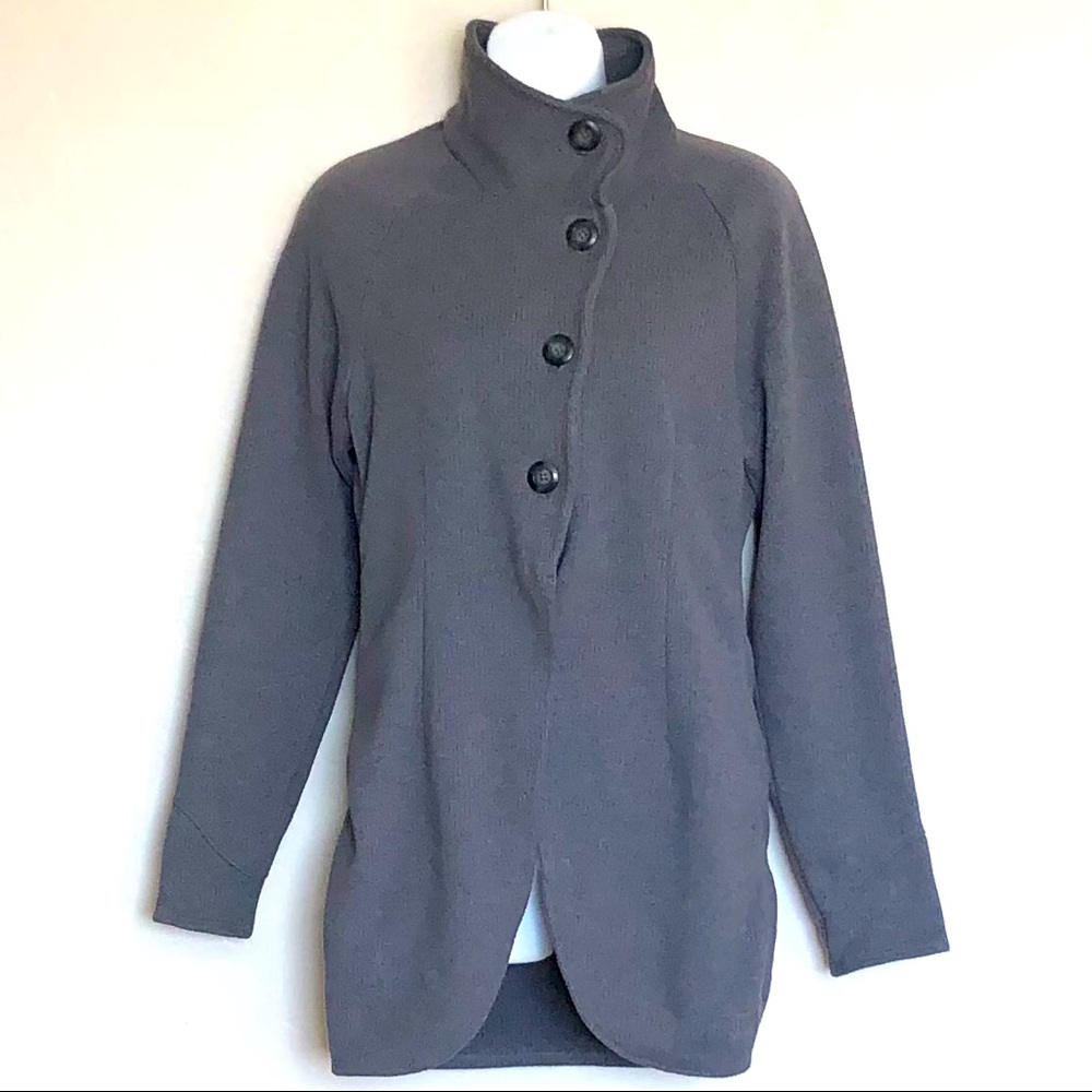 REI Gray Cardigan Button Front Sweater Sz S